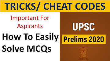 Cheat Code To Crack Any MCQ Question | UPSC PRELIMS | SSC PRELIMS | BANK EXAM | Easy Tricks