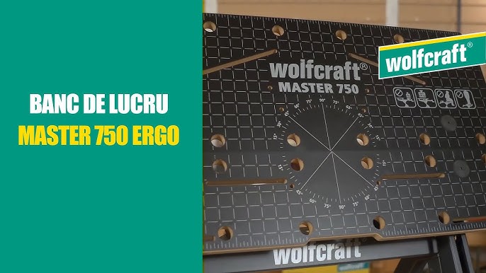 Établi de serrage Master 700 pliable réglable en hauteur WOLCRAFT