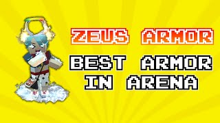 Zeus Armor is the best in Arena #blockmango #skyblock #dpad