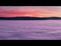 free . Sea of ​​clouds and evening sky in Slovenia Hd