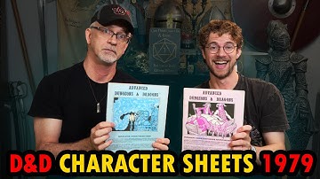TSR Character Record Sheets for Dungeons and Dragons - 1979!