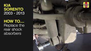 Kia Sorento (2003 - 2013) - Replace the rear shock absorbers