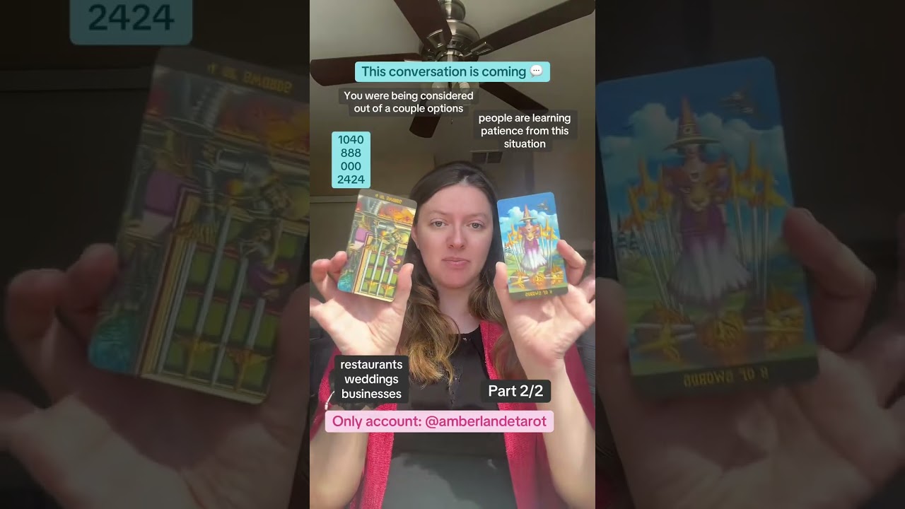 You were being considered out of a couple options - Amber Lande Tarot