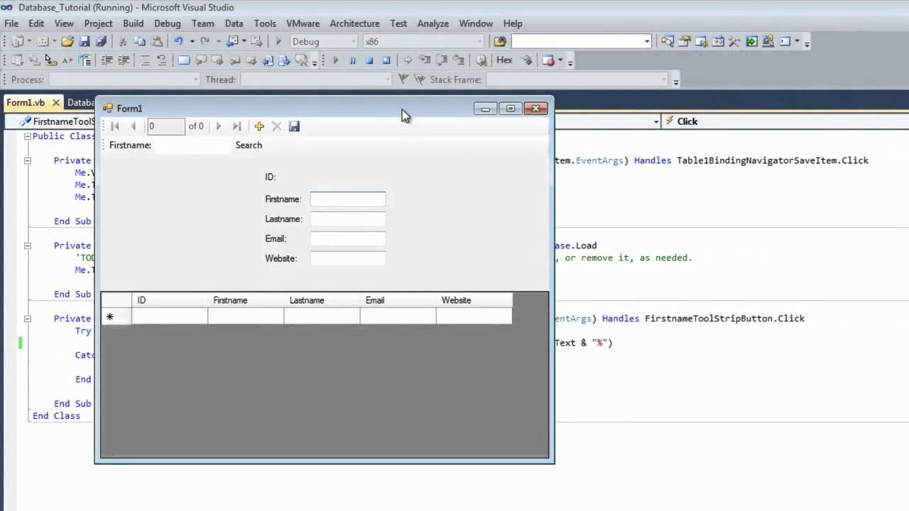 Sql in visual basic