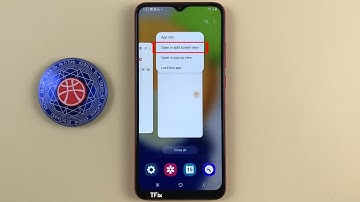 Split screen in recent apps on Samsung A03 Android 13