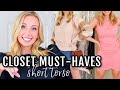 8 Wardrobe Essentials You NEED for Short Torso Body Types [Closet Staples for Body Confidence]