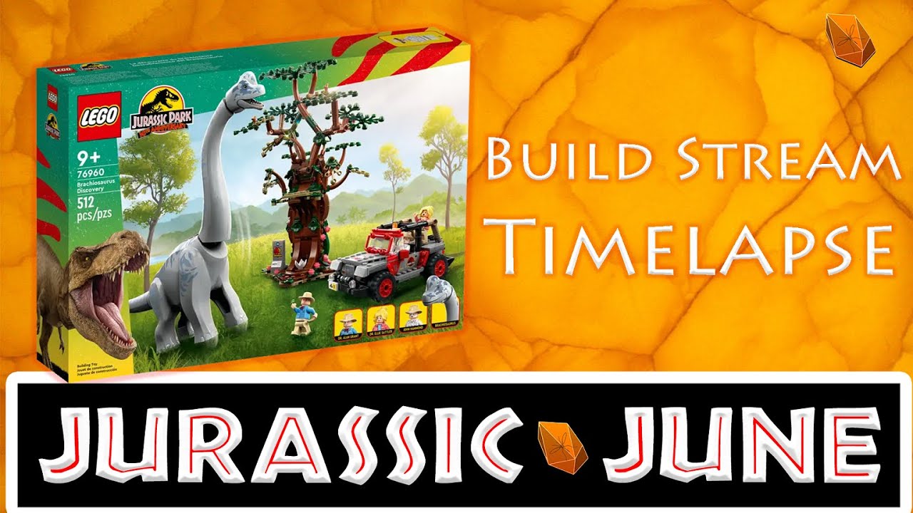 Brachiosaurus Encounter Lego Build Stream Timelapse - YouTube
