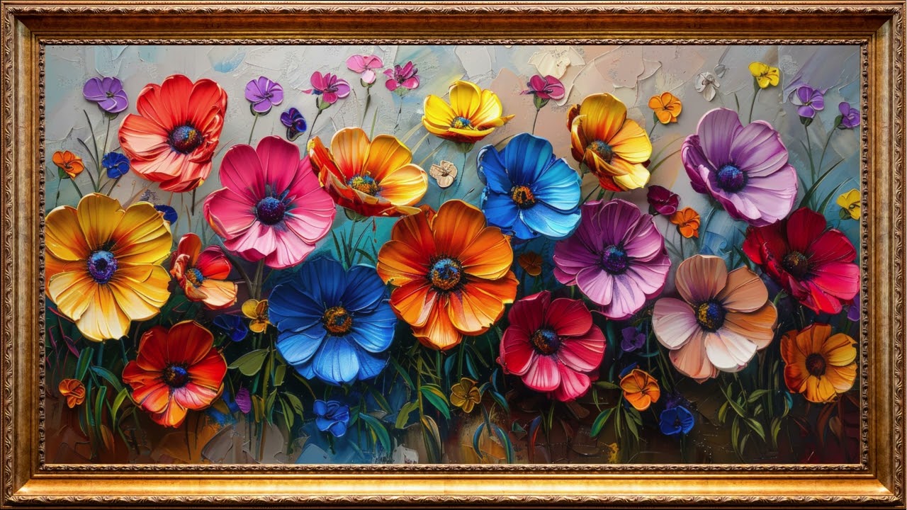Luxury Art Vintage Oil Painting | Framed Art Aesthetics Screensaver for TV