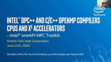Xinmin Tian - Intel® LLVM-based Compilers for Xe Accelerators