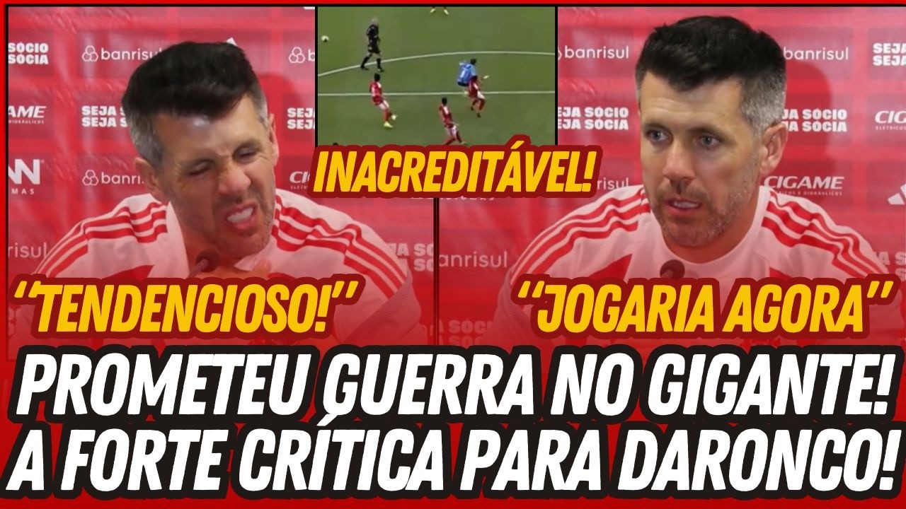 ⚠️🚨 PIADA! ERRO CLARO NO GRENAL • PEZZOLANO DISPARA CONTRA DARONCO “TENDENCIOSO” • DIRETORIA FALHOU!