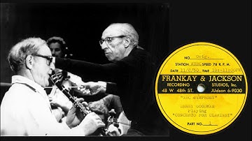 Benny Goodman Concerto For Clarinet Premiere Performance 1950