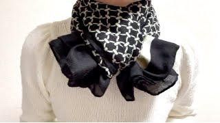 ♡今でも購入できる【SHEIN】のモノトーンの【ストールの巻き方