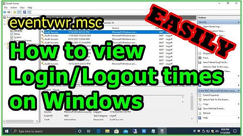 How to Read Logoff and Sign Out Logs in Event Viewer in Windows
