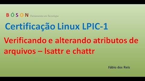 Trabalhando com atributos de arquivos - lsattr e chattr - Linux LPIC-1