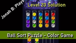 Celebrity Ball Sort Puzzle   Color Game Level 20 Solution Profile