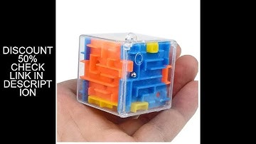 3D Maze Magic Cube Six-sided Transparent Puzzle Speed Cube Rolling Ball Magic Cubes Maze Toys For Ch
