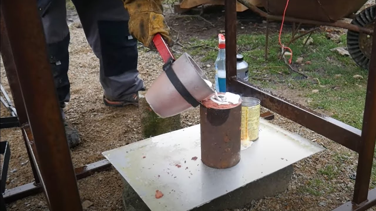 Jednoduché tavení hliníku v tavící peci od firmy Vevor