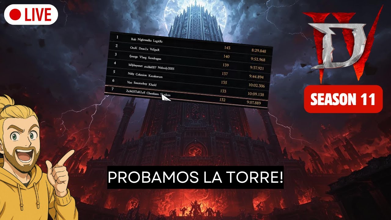 [Diablo 4 S11] Día 34 Ya SOMOS LEYENDA 300 🔥 Vamos a por 100 BELIAL! |