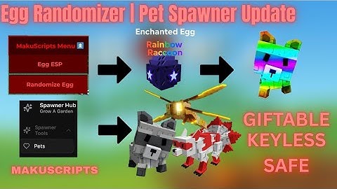 Egg Randomizer | Pet Spawner Script Fairy Update 🧚 | No Key, Safe for Main Account – Grow a Garden