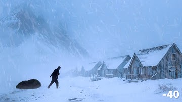 Trapped in -40°F Hell — Can I Survive? Snowstorm and wolves, I