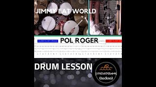 Jimmy Eat World Pol Roger (Drum Lesson) by Praha Drums Official (21.b)