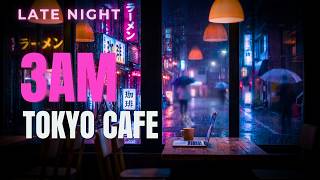 Tokyo Cafe at 3AM ☕ Late Night Coding & Study Session Wealth