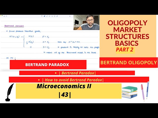 Oligopoly Market Structures | Part 2 | Bertrand Paradox | Avoid Bertrand Paradox | 43 |