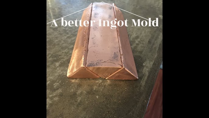 ASR Outdoor DIY 500 Gram Cast Iron Gold Ingot Mold to Make Your