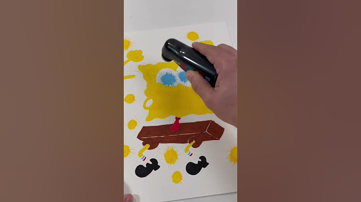 SpongeBob with new Posca MOP markers! #marazki