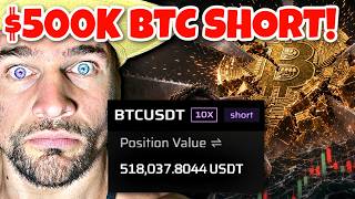 LIVE! Half Million Dollar SHORT! BTC to ZERO!!!!!