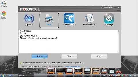 Foxwell Scan Tools - NT301 Printing Saved Data