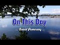 On This Day - David Pomeranz (KARAOKE VERSION)