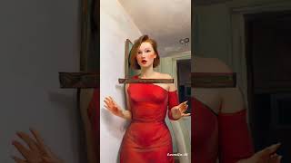 Girl dancing with lensgo ai in Van Gogh style#anime #ai #dance #vangogh