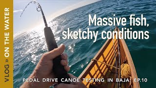 Sketchy Canoe Fishing in High Winds, We Hooked a Monster!