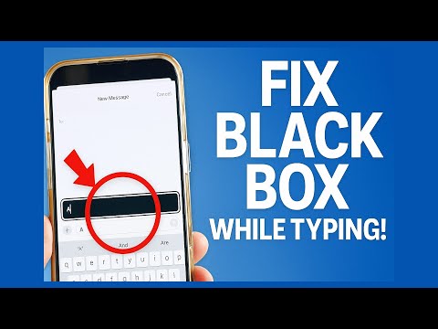 Fix Hovering Black Text Box on iPhone While Typing (2025 Quick Solution!)