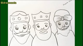 Comment dessiner les Rois Mages | Dessins de Noël faciles Comment dessiner les Rois Mages | Dessins de Noël faciles