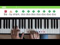 Easy baby shark piano and xylophone lesson  color me mozart  ep 6