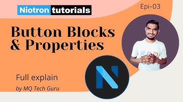 Niotron BUTTON Properties Blocks Tutorial| how use niotron builder tutorial| #Ep-3 #tech #niotron