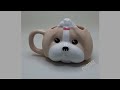 Caneca Cachorro Colecionável Temática de Porcelana Shih-tzu Amarelo