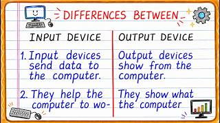 Difference between Input and Output Device | Computer | With Examples | Updated Video