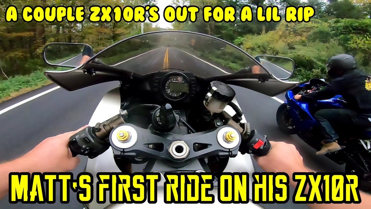 Little rip on 2, ZX10R's (edited) Brappin845 new bike. still my