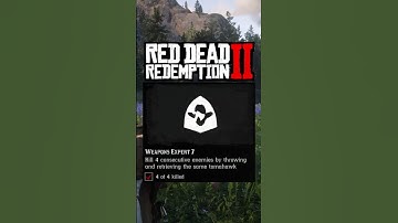 Kill 4 Consecutive Enemies While Throwing The Same Tomahawk | WEAPONS EXPERT 7 TIPS! #RDR2 #Shorts