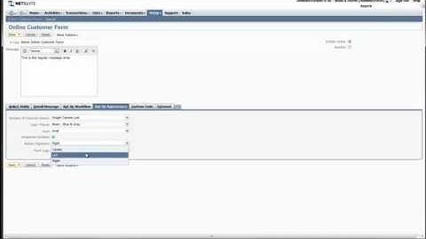 Creating Standard Online Customer Forms in NetSuite