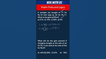 Profit and loss Shortcut trick Maths tricks and aptitude for SSC RRB DSC and IBPS