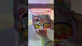 Kore Atıştırmalıklarıpaket Açılımı Içinden Neler Çıktııı En Çok Hangisini Merak Ettin??