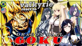 Valkyries React to Goku / Dragon Ball | Record of Ragnarok | Gacha React ????