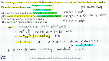 Let x and y be two vectors in a 3 dimensional space GATE EE 2007