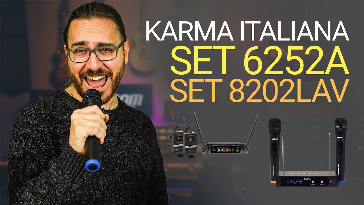 Karma Italiana SET 6252PL-A Système de microphone sans fil