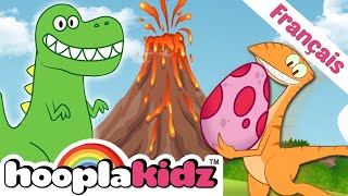 Chansons des dinosaures | Chansons pour enfants | HooplaKidz Francais