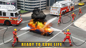911 Emergency Fire Truck Rescue Driver - Real Heroes:I